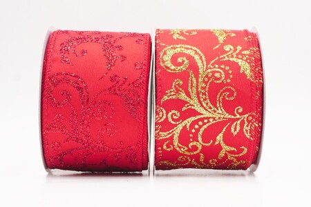 Glitter Filigree Scroll Sheer Ribbon_KW0453.KW0454